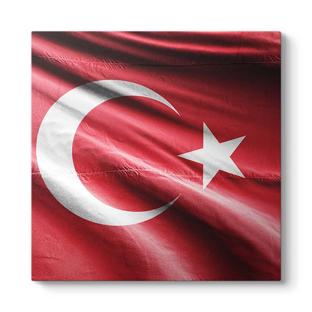 Dalgalanan Türk Bayrağı - Model 3